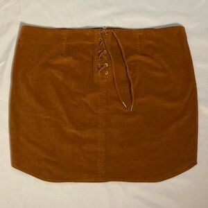⭐️ Rue21 Rust Orange Corduroy Mini Skirt Size 4X